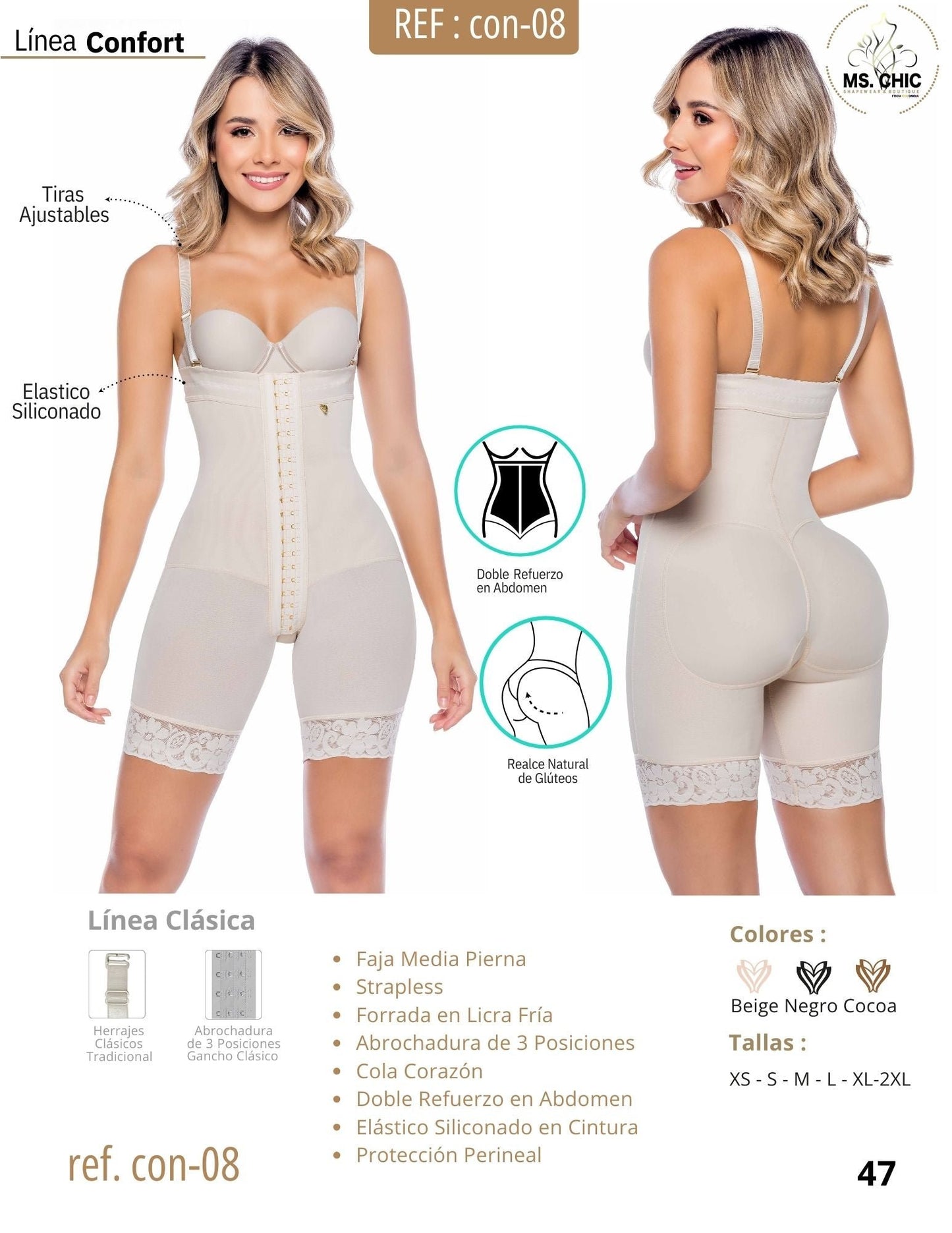 CON -08-Half Leg High Rise Girdle