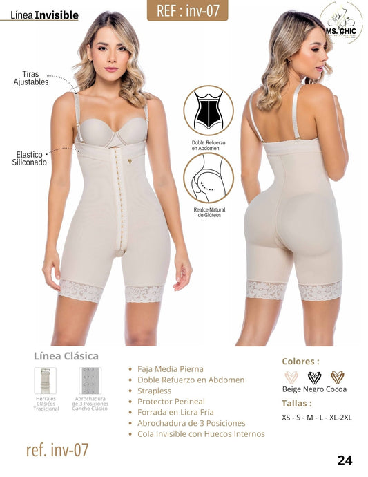 INV-7- High Rise Waist Invisible Girdle